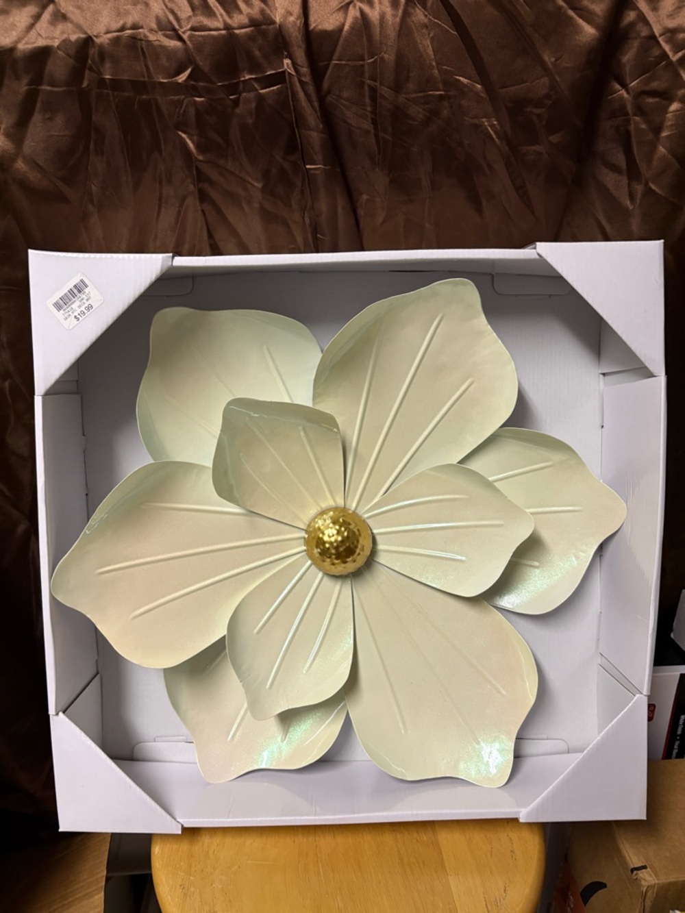 White Decorative Box with Sticker